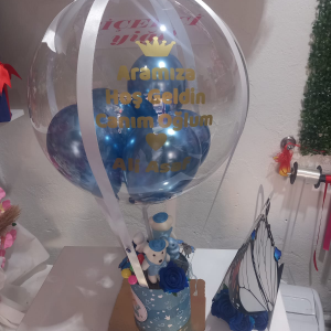  Erzurum Çiçek - Bebek Yeni Doğan Balon Aranjman
